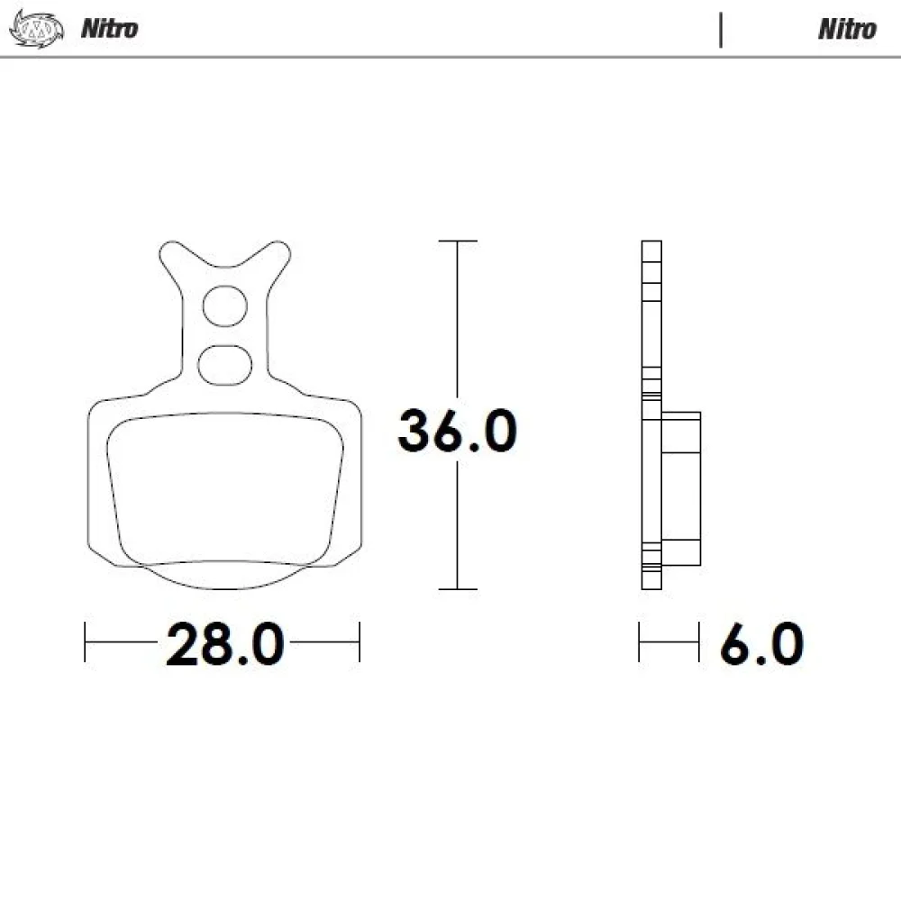 Pastiglie Freno Nitro Sintered Metal Moto Master - 1