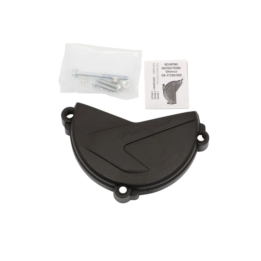 Protezione Coperchio Frizione Plastic Black Polisport