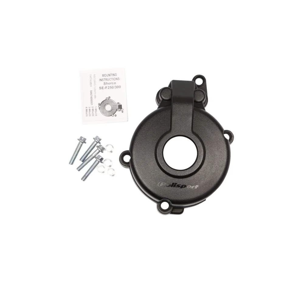 Protezione Coperchio Accensione Plastic Black Polisport