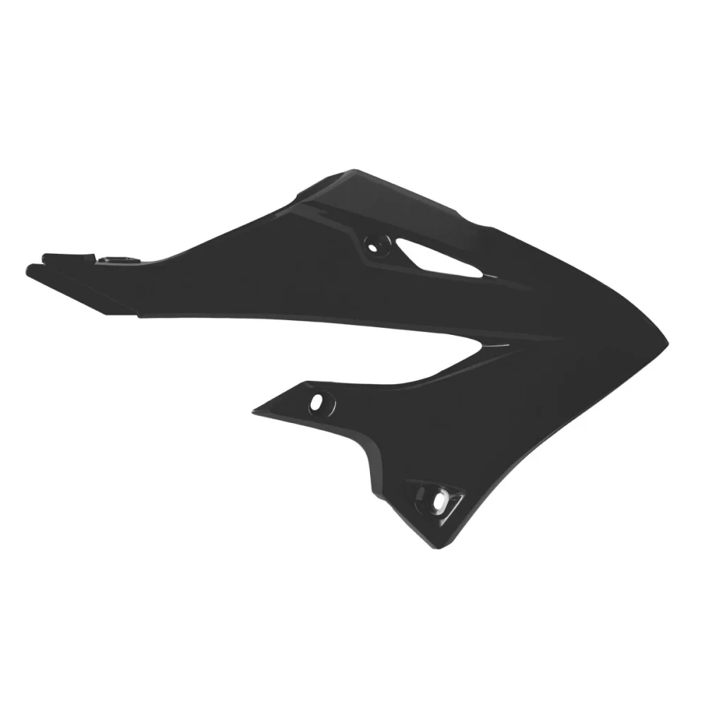 Plastiche Di Ricambio Cover Radiatore Per Yamaha Black Polisport - 1
