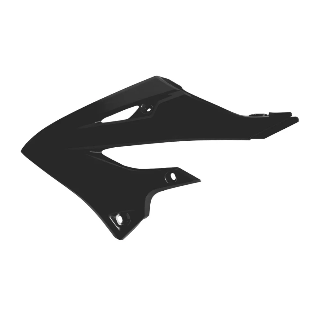 Plastiche Di Ricambio Cover Radiatore Per Yamaha Black Polisport - 2