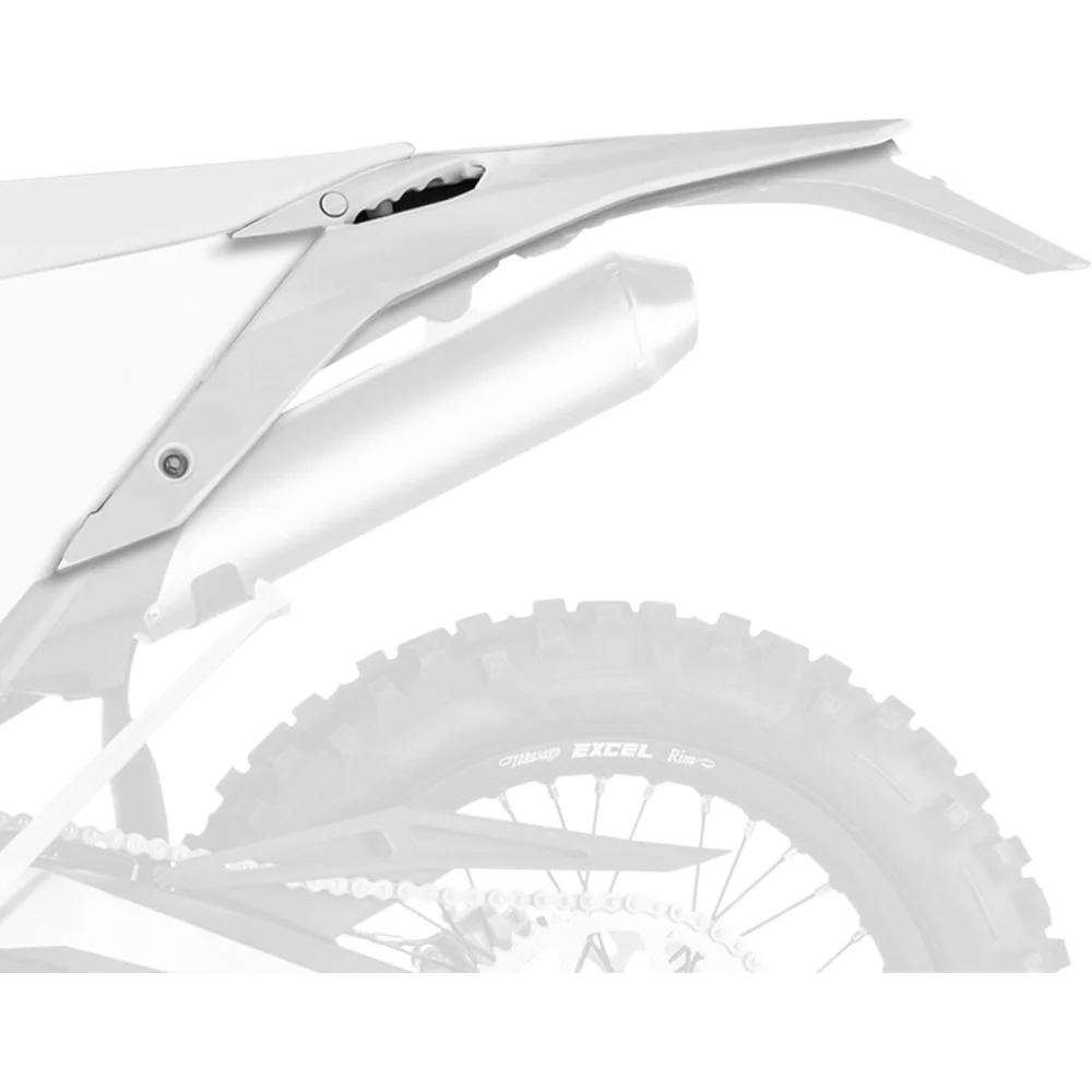 Parafango Posteriore Replica Con Pannelli Laterali White Polisport - 2