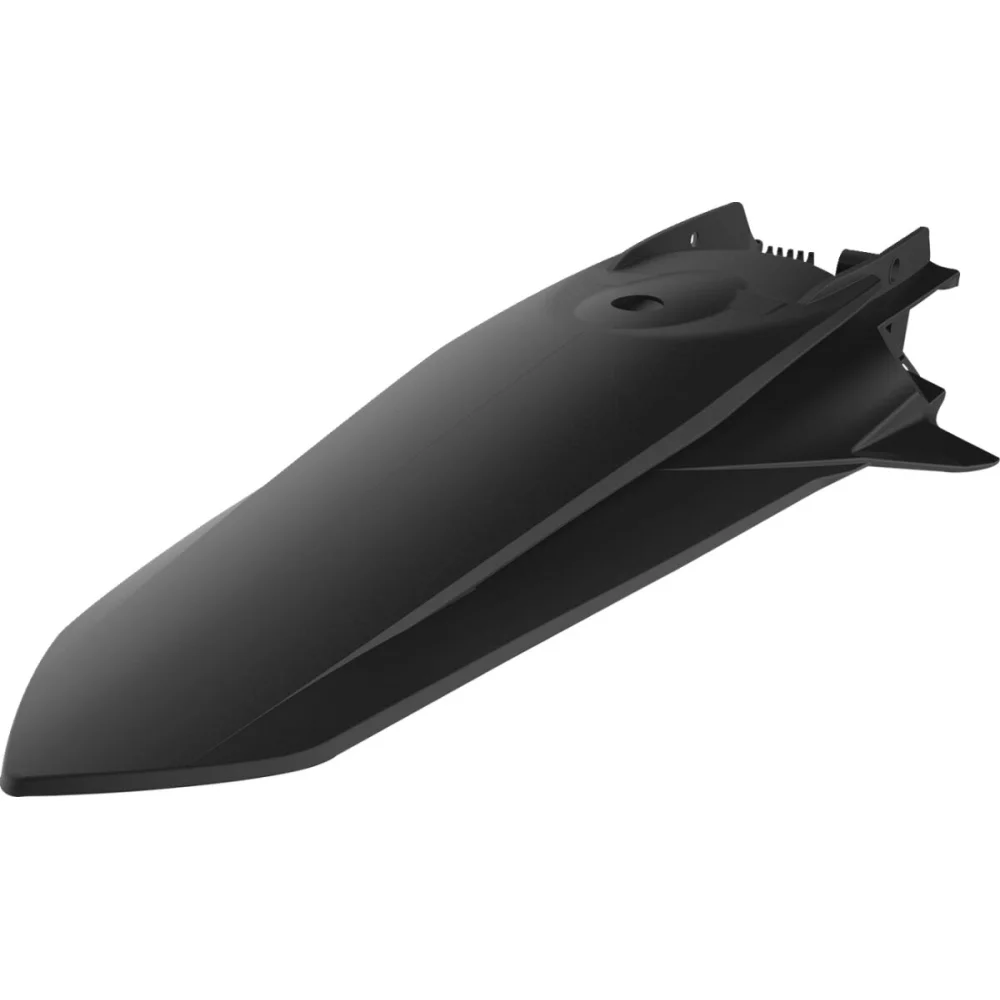 Parafango Posteriore In Plastica Di Ricambio Black Polisport