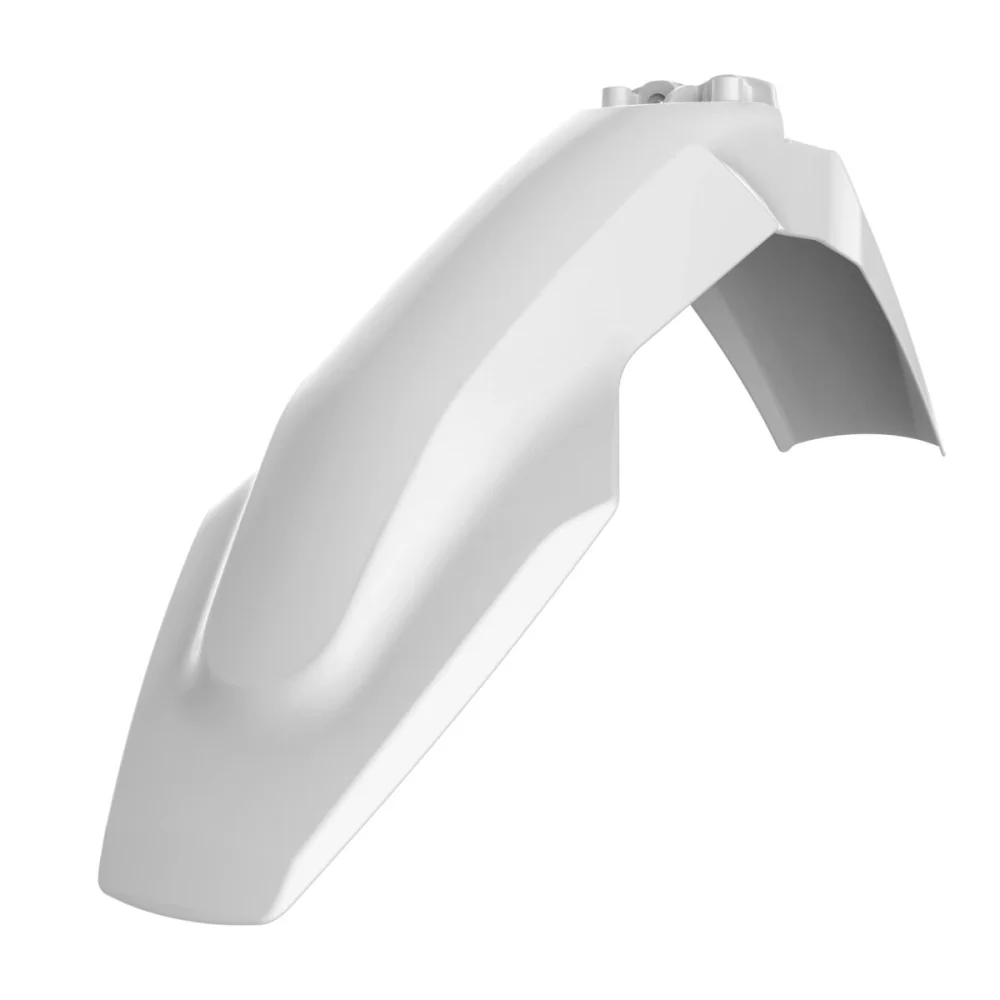 Parafango Anteriore In Plastica Di Ricambio White Polisport - 1