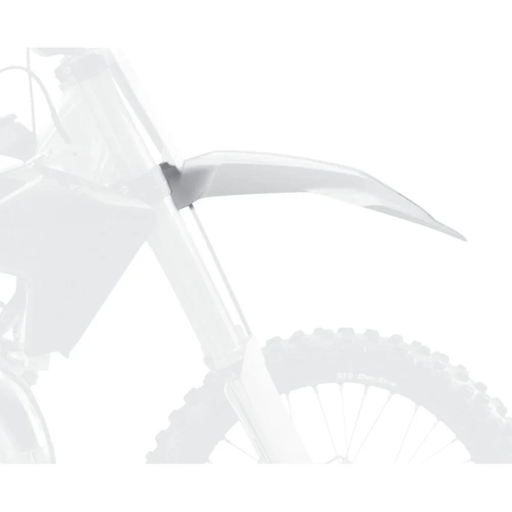 Parafango Anteriore In Plastica Di Ricambio White Polisport - 2