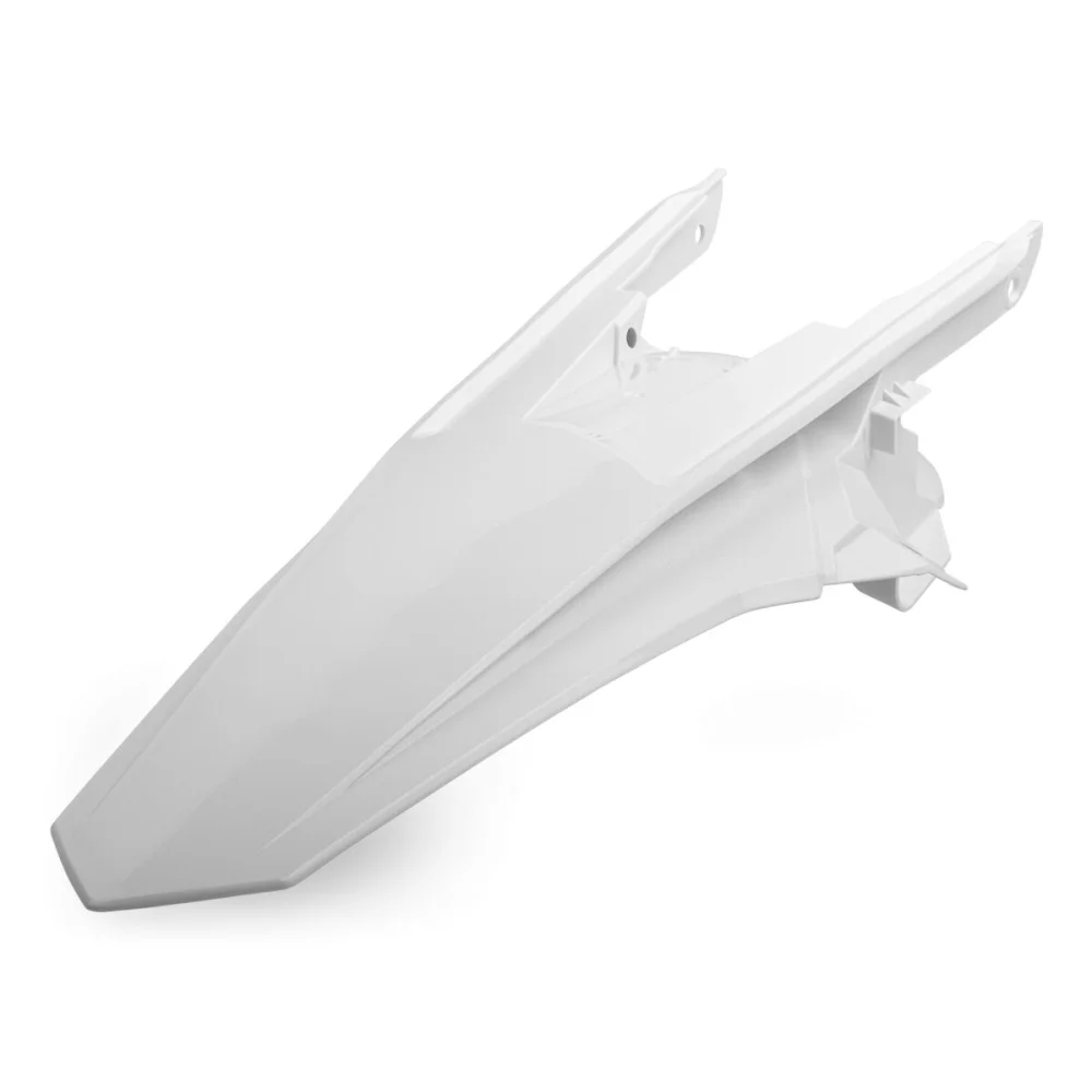 Parafango Posteriore Con Fianchetti Laterali Plastic White Polisport