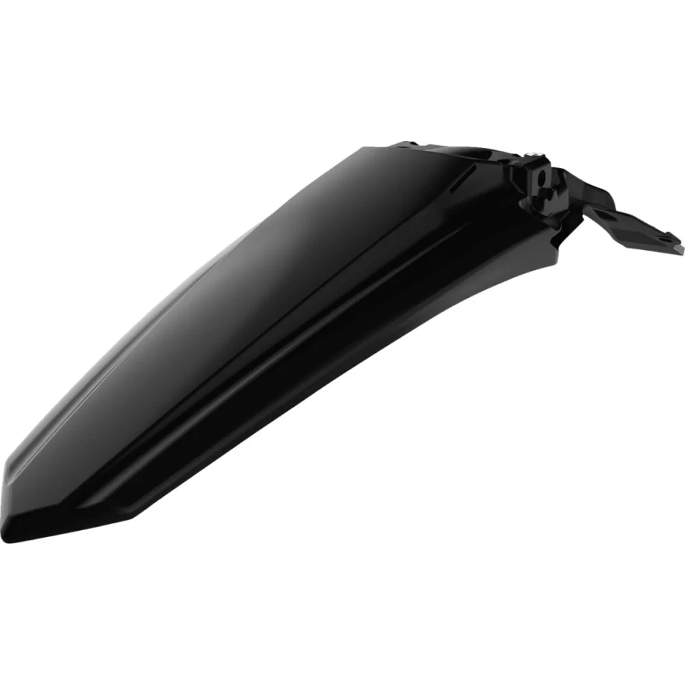 Parafango Posteriore In Plastica Di Ricambio Black Polisport