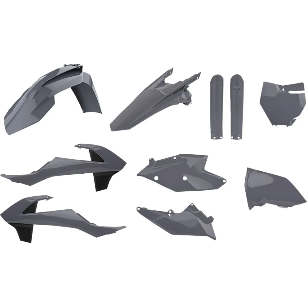 Kit Carrozzeria Per Ktm Plastic Gray Polisport