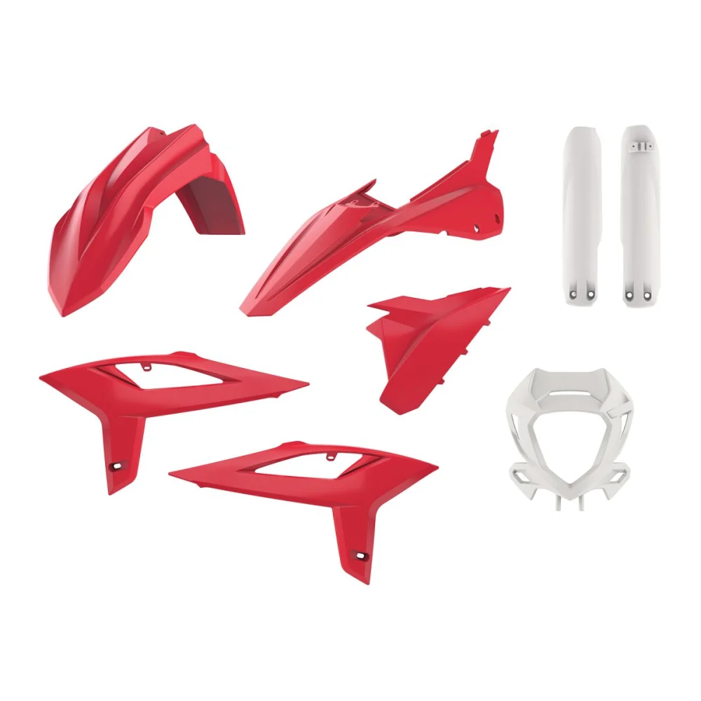 Ricambio Kit Carrozzeria Completo Abs Plastic Red Polisport