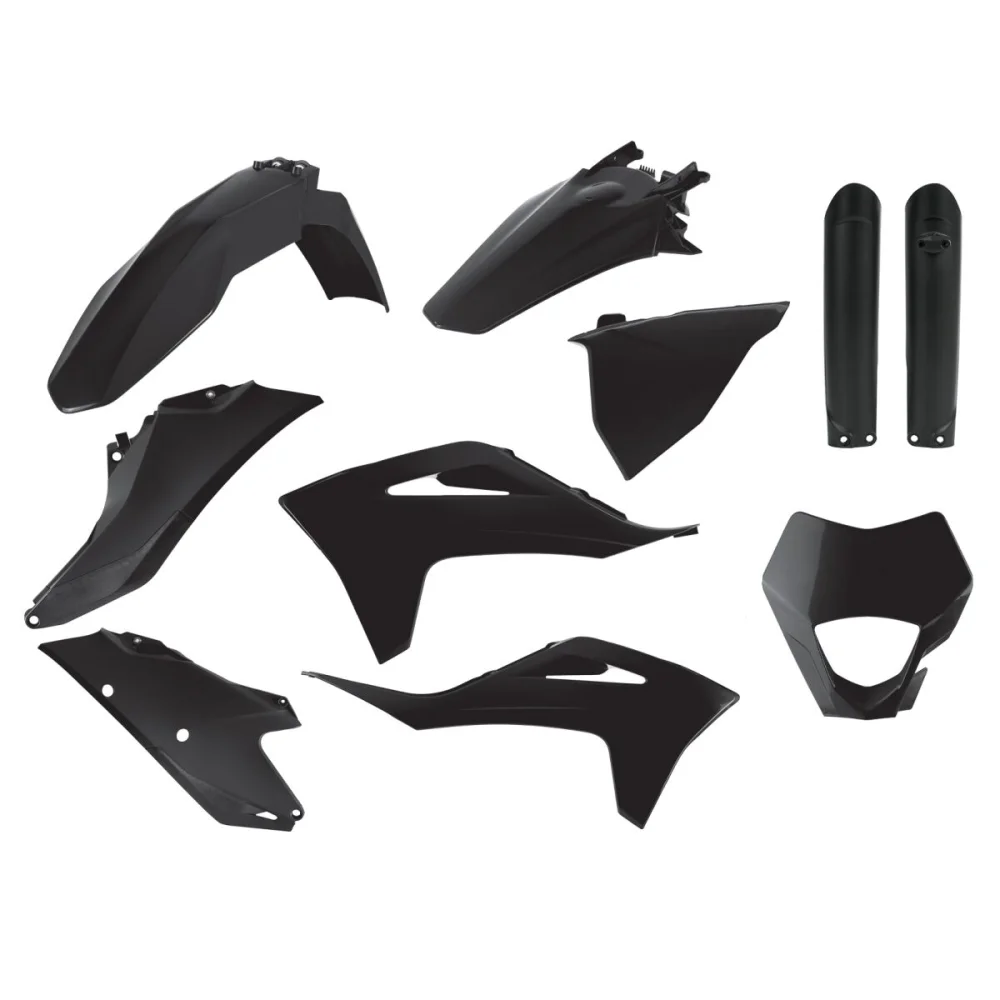 Kit Carrozzeria Completo Di Ricambio Black Polisport