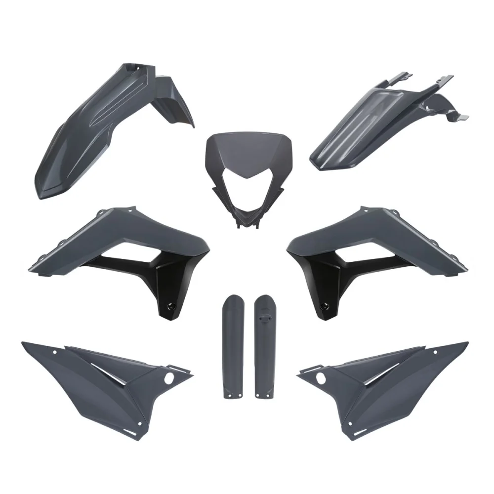 Kit Carrozzeria Completo Abs Plastic Gray Polisport