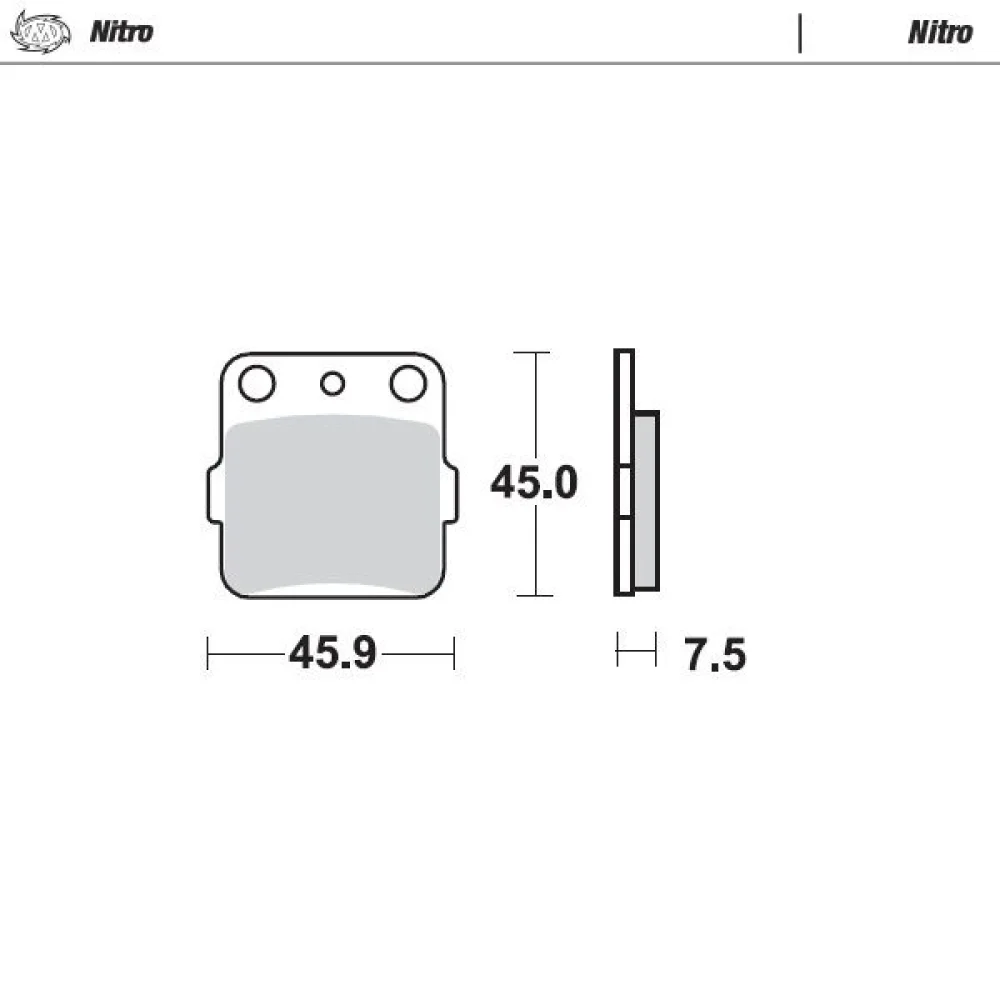Pasticche Freno Nitro Atv Anteriore Sintered Metal Moto Master