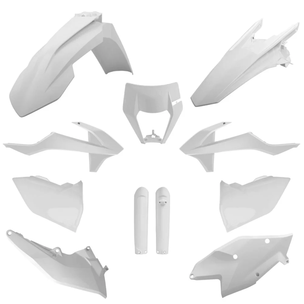 Kit Carrozzeria Completo Polypropylene White Polisport