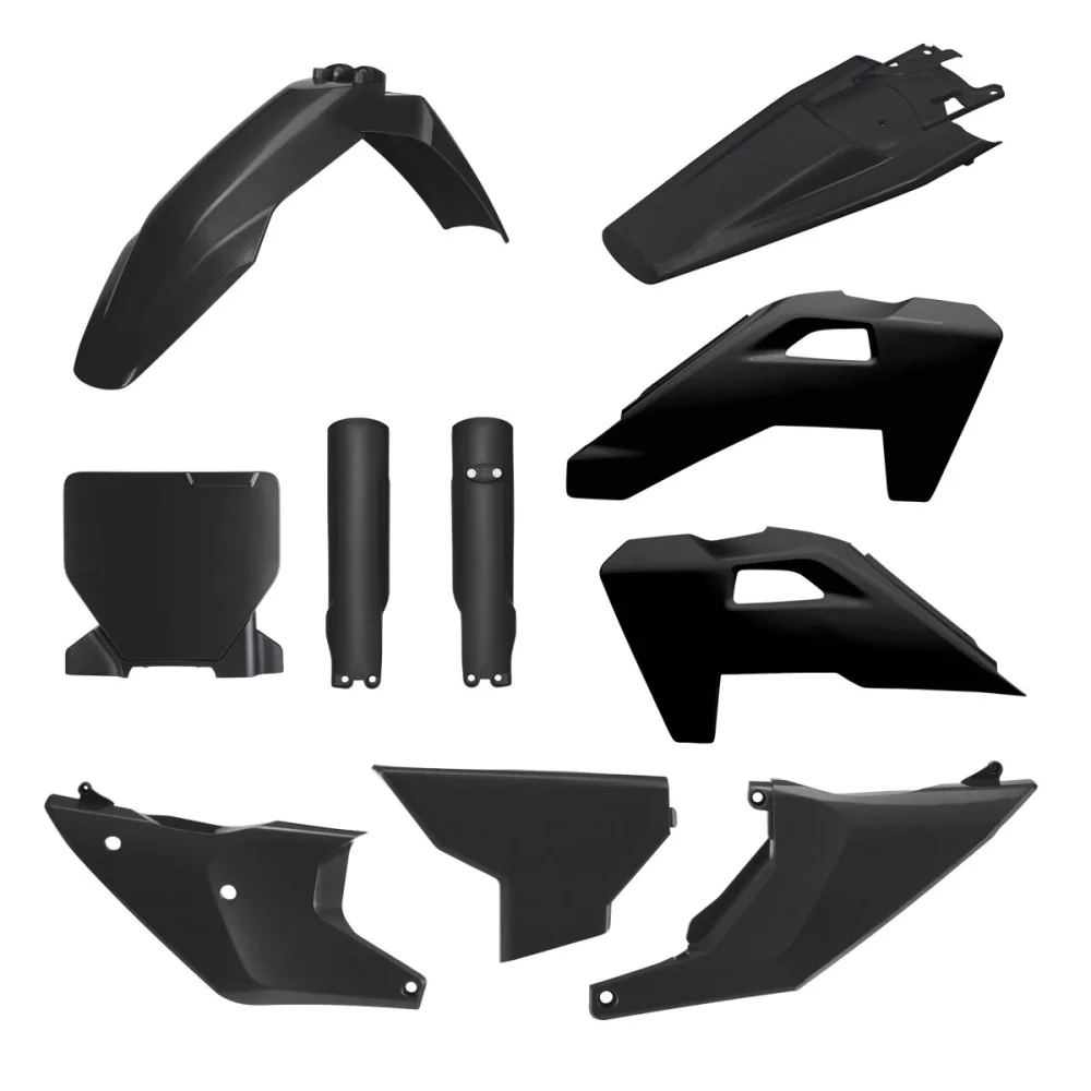 Kit Carrozzeria Completo Abs Plastic Black Polisport