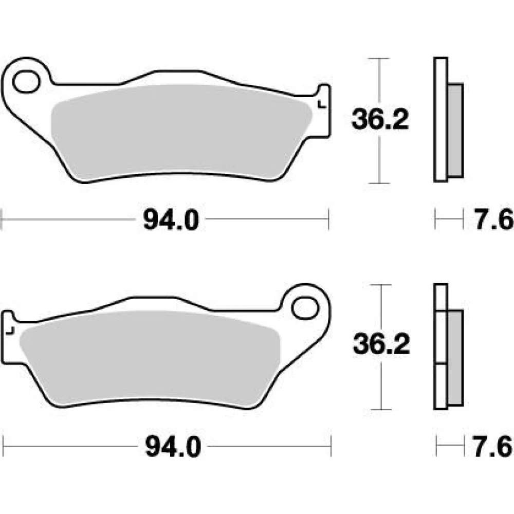 Pastiglie Freno Nitro Anteriore Sintered Metal Moto Master - 2