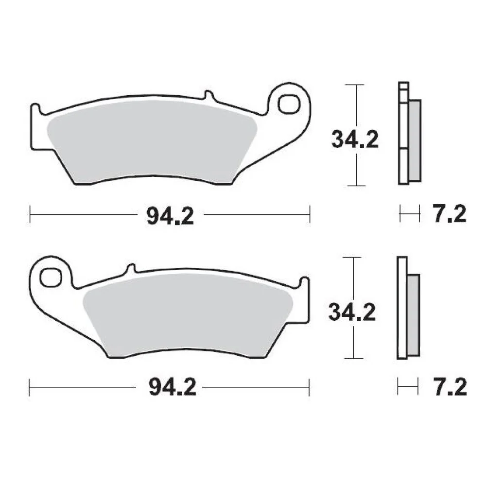 Pasticche Freno Racing Offroad Anteriore Sintered Metal Moto Master