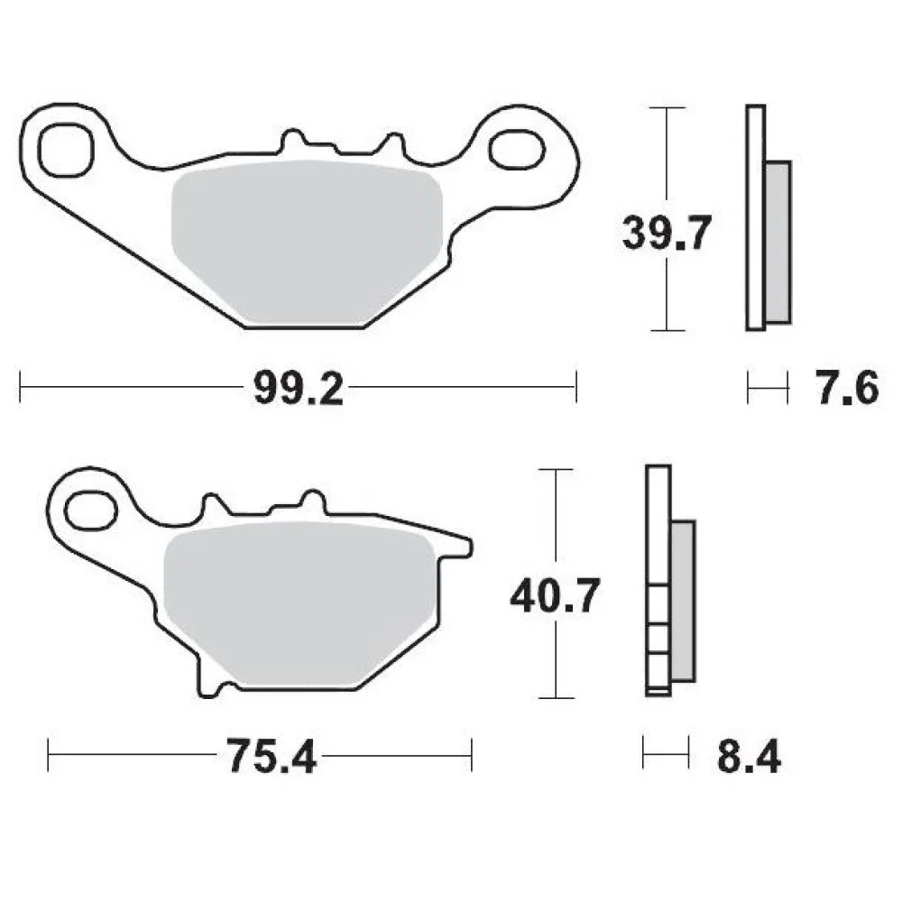 Pasticche Freno Racing Gp Sinterpro Offroad Anteriore Sinistro Sintered Metal Moto Master
