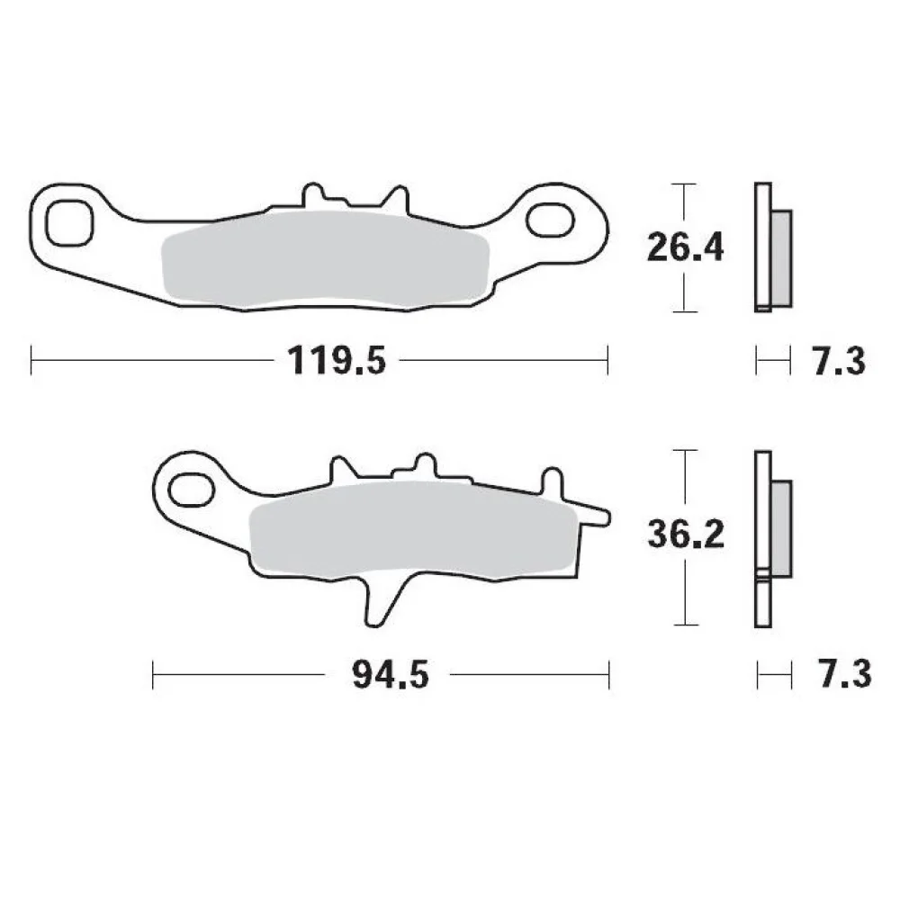 Pasticche Freno Racing Offroad Anteriore Sinistro Moto Master