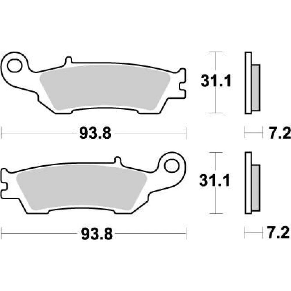Pastiglie Freno Nitro Anteriore Moto Master