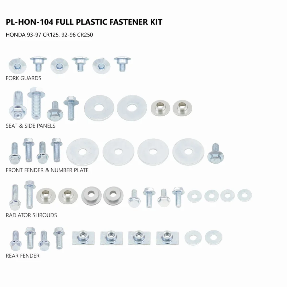 Kit Elementi Di Fissaggio Per Plastiche Integrale Ufo