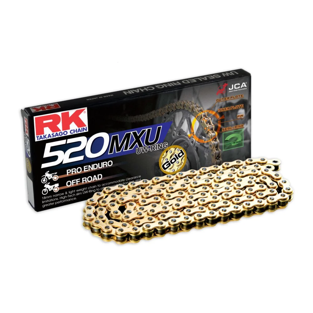 Catene Con Uw Ring 520 Catena 520 Steel Gold Rk - 1