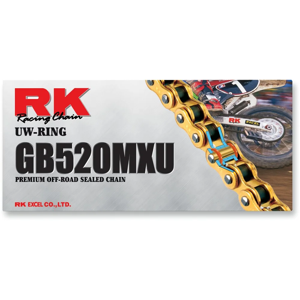 Catene Con Uw Ring 520 Catena 520 Steel Gold Rk - 1