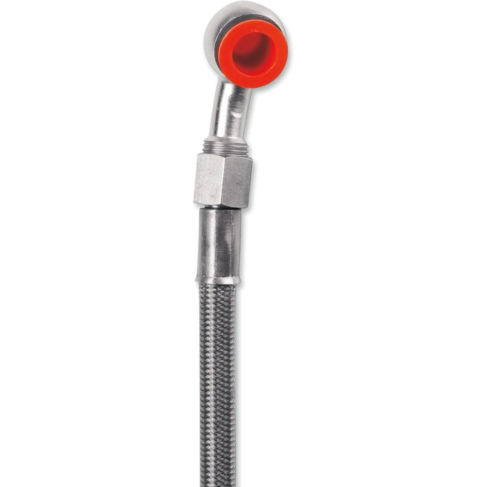 Tubo Freno Intrecciato In Acciaio Inox Posteriore Silver Moose Offroad Hard Parts - 1