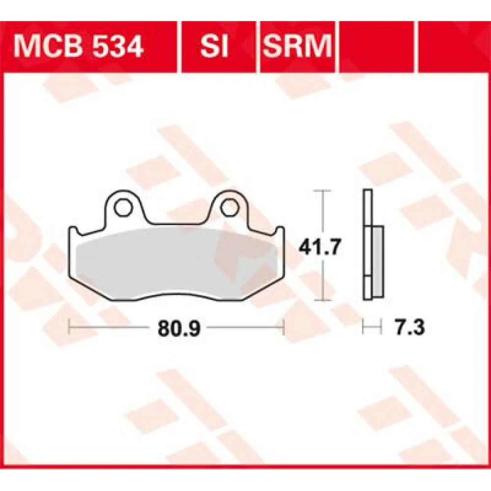 Pastiglie Freno Interamente In Metallo Sinterizzato Anteriore Ceramic Trw