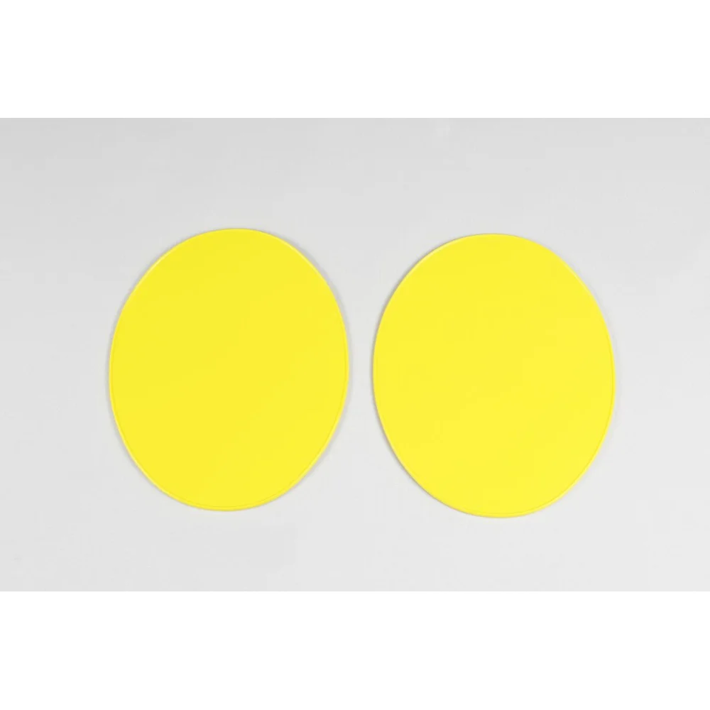 Targhe Portanumero Universali Vintage Plastic Yellow Ufo