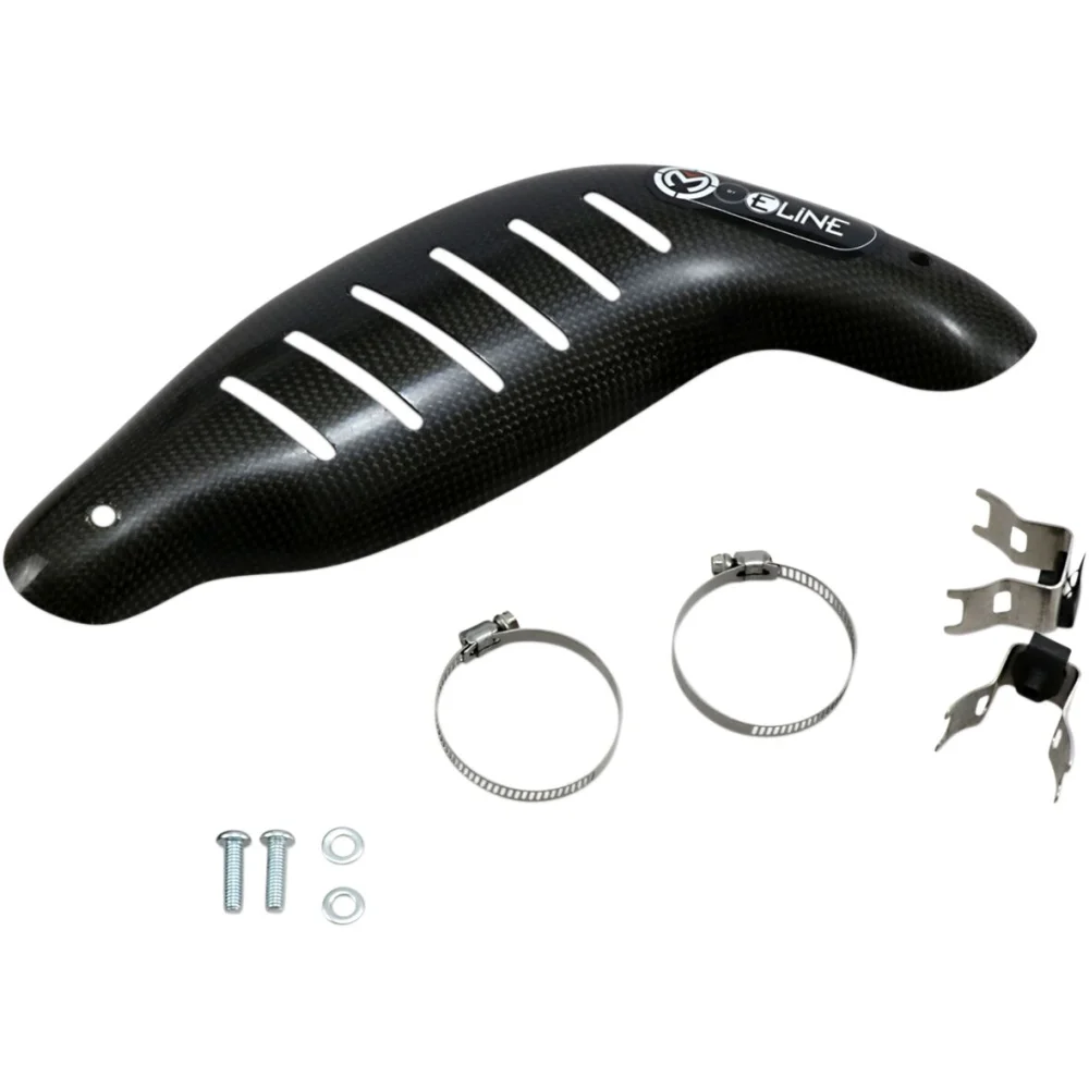 Paracolpi Scarico E Line 4 Tempi Carbon Fiber Black Moose Offroad Hard Parts