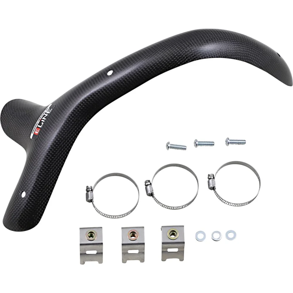 Paracolpi Scarico E Line 4 Tempi Carbon Fiber Black Moose Offroad Hard Parts - 1