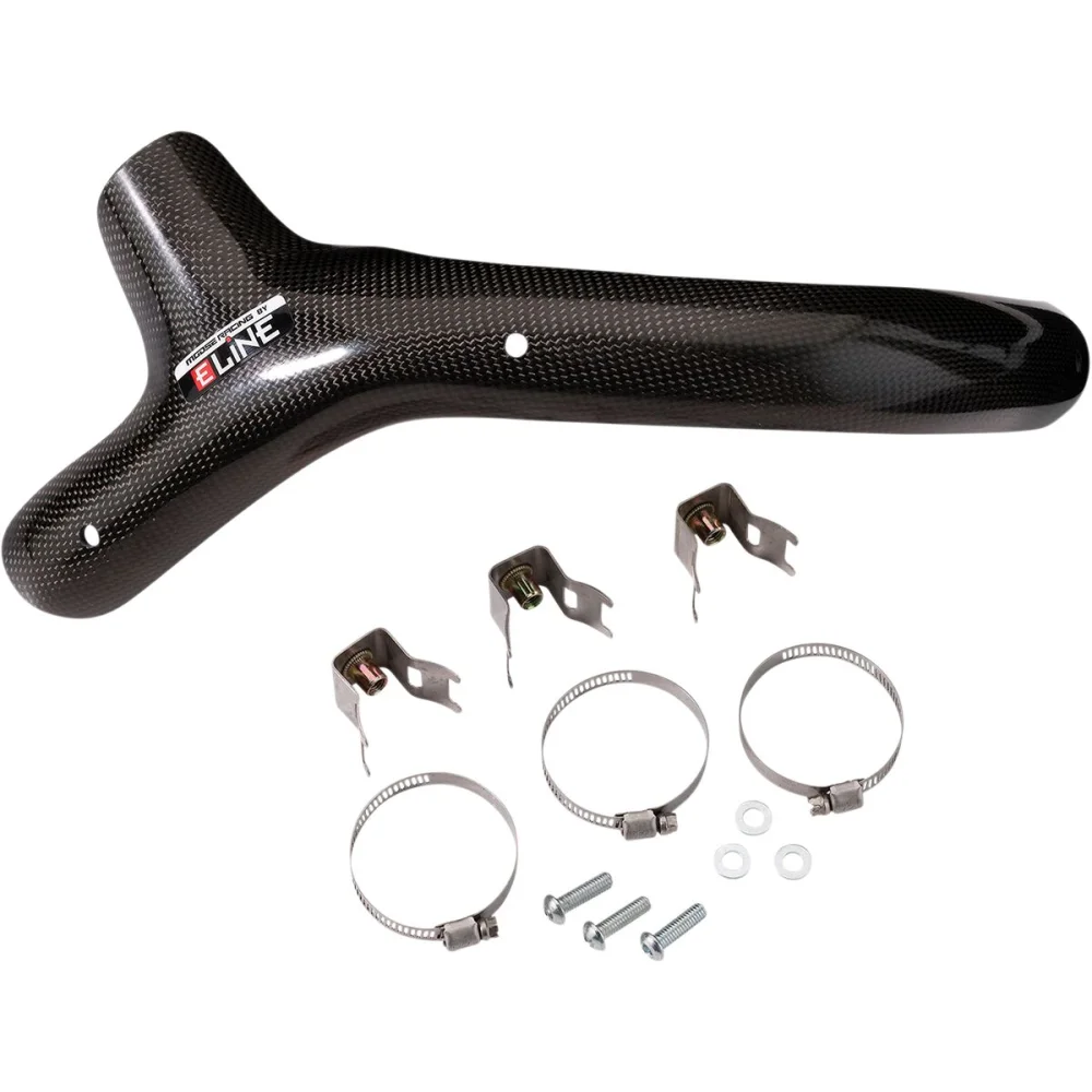 Paracolpi Scarico E Line 4 Tempi Carbon Fiber Black Moose Offroad Hard Parts - 2