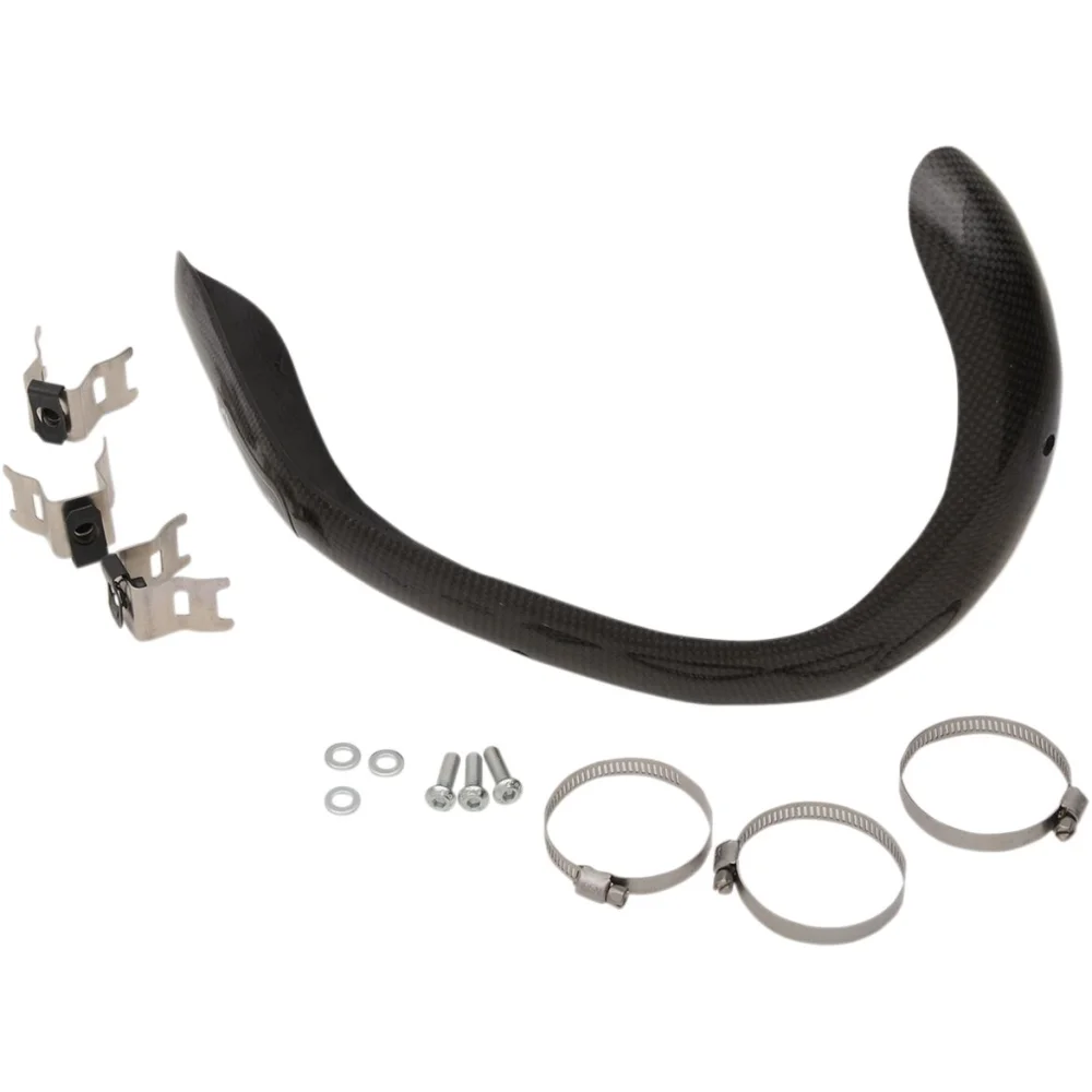 Paracolpi Scarico E Line 4 Tempi Carbon Fiber Black Moose Offroad Hard Parts