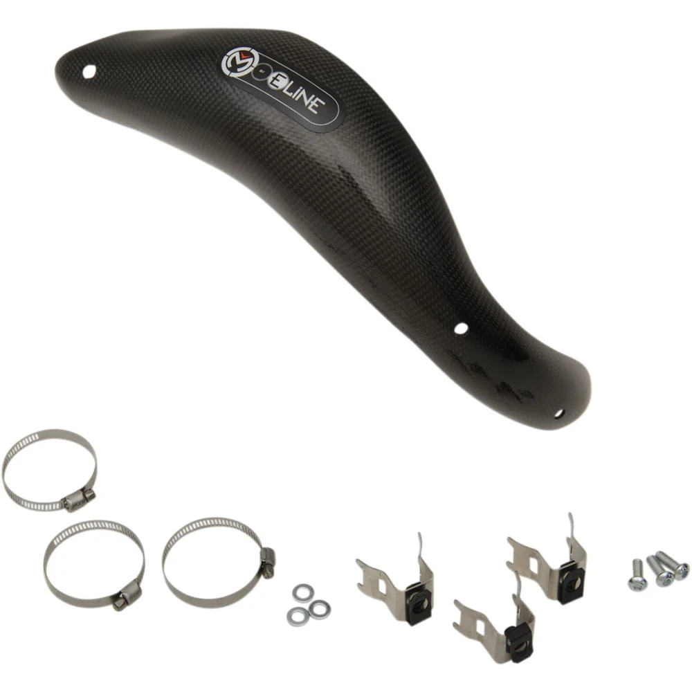 Paracolpi Scarico E Line 4 Tempi Carbon Fiber Black Moose Offroad Hard Parts