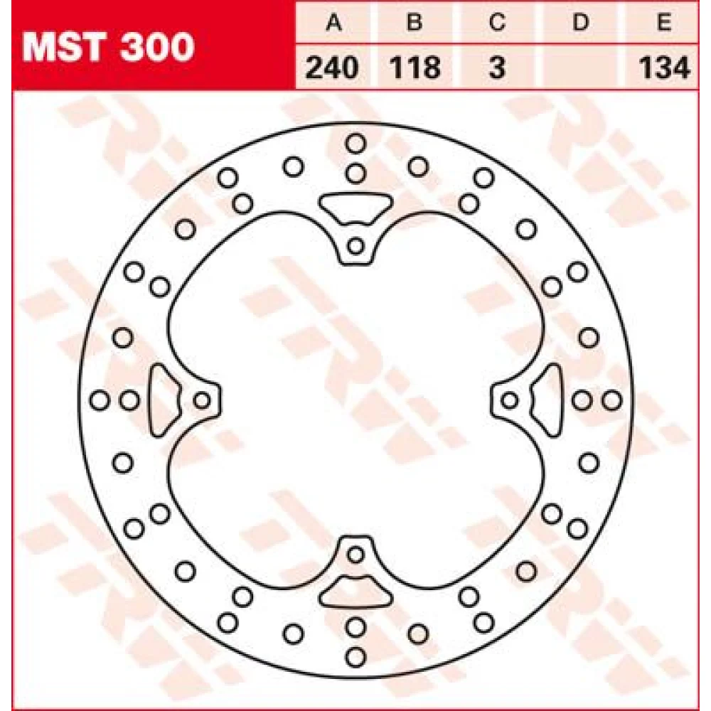 Disco Freno Tondo Fisso Fino A 220 250 Mm 240 Mm Anteriore Steel Trw - 1