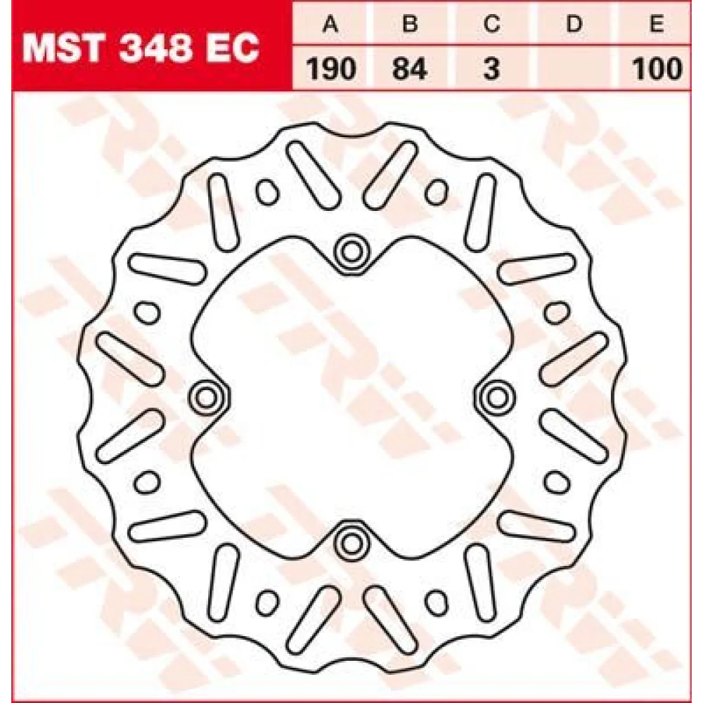 Dischi Freno Ec 190 Mm Posteriore Steel Silver Trw