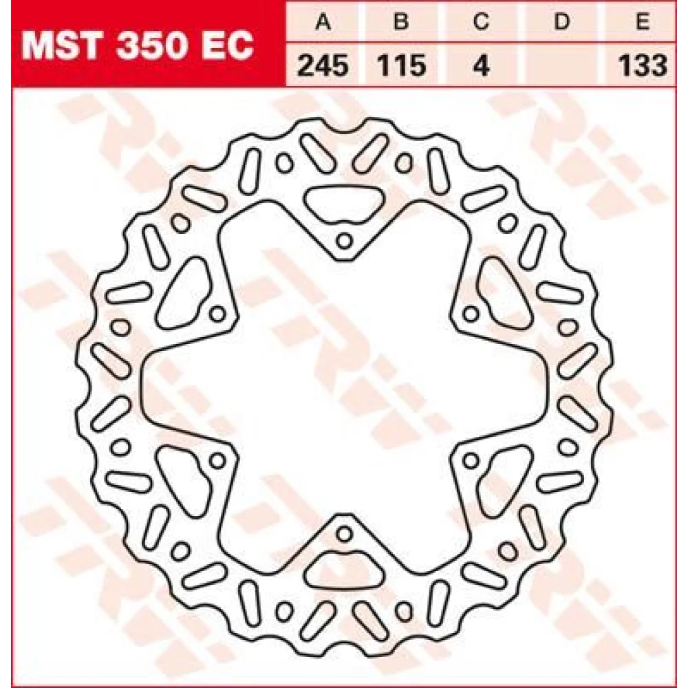 Dischi Freno Ec 245 Mm Posteriore Silver Trw - 1