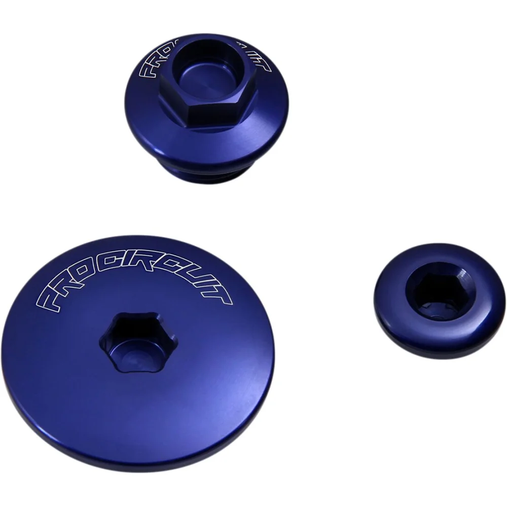 Kit Tappi Motore Aluminum Blue Pro Circuit