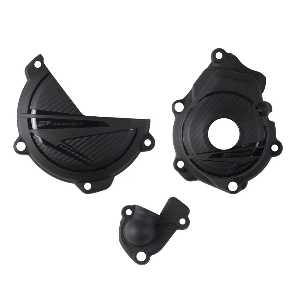 Copertura Motore Completa Plastic Black Polisport