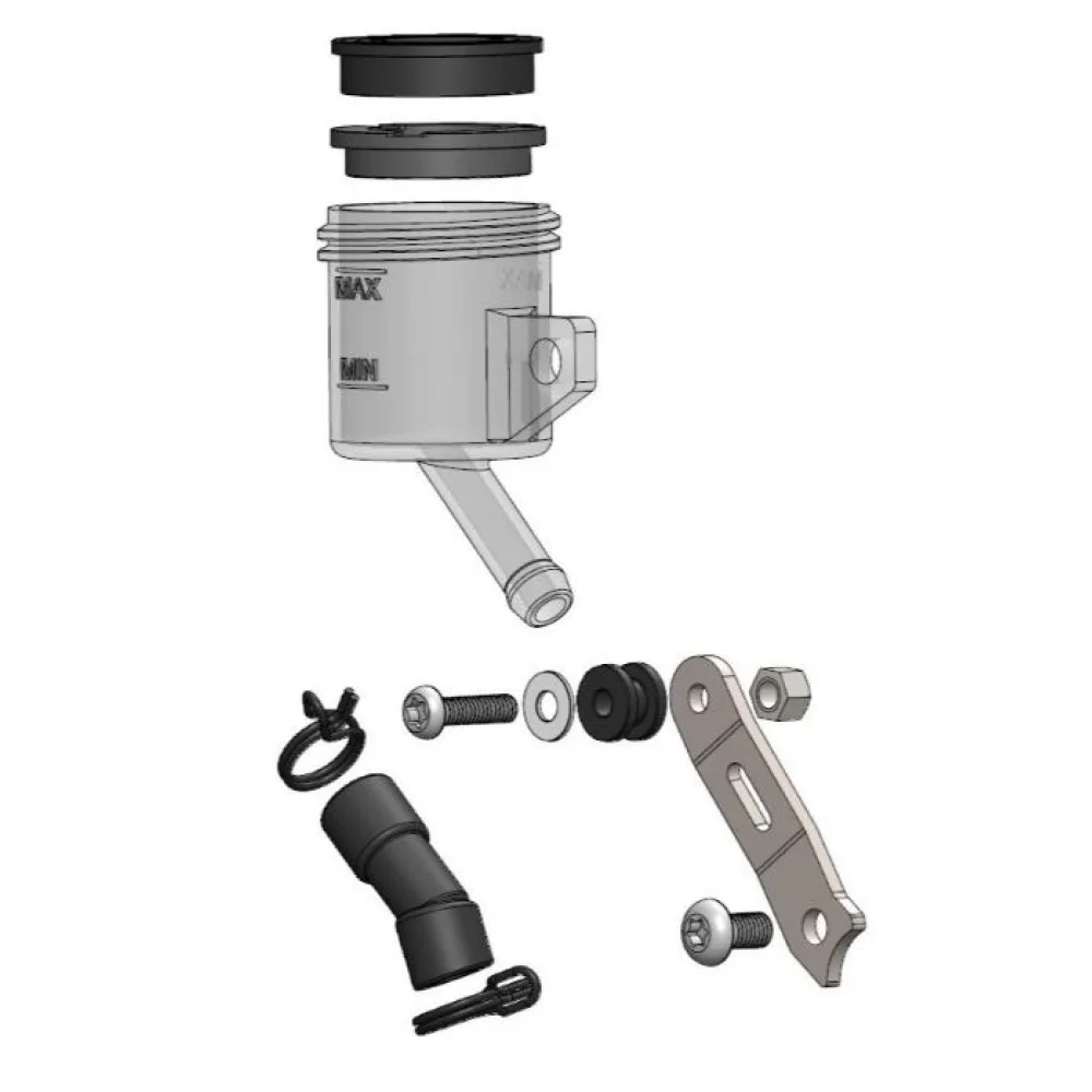 Kit Serbatoio Rmc R Anteriore Sinistro Stainless Steel Moto Master