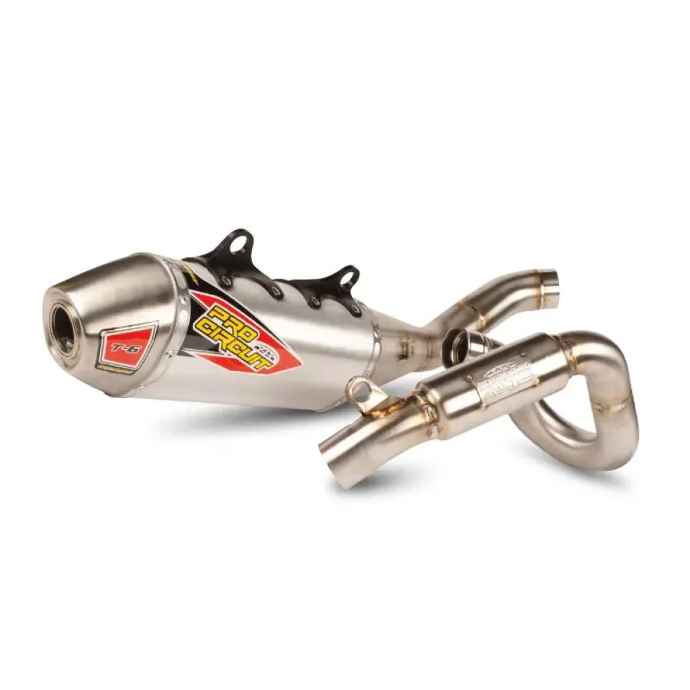 Impianto Di Scarico T 6 In Acciaio Inox Aluminum Brushed Pro Circuit