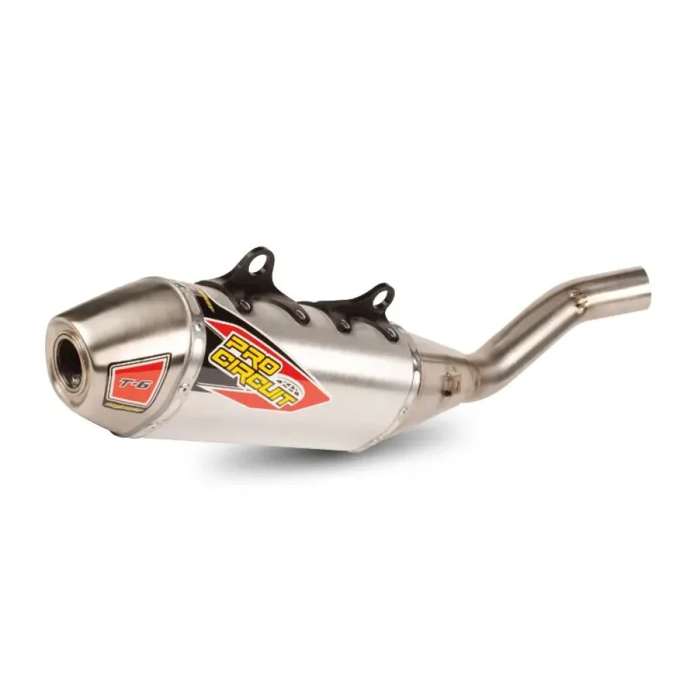 Silenziatori Slip On T 6 Inox Aluminum Brushed Pro Circuit