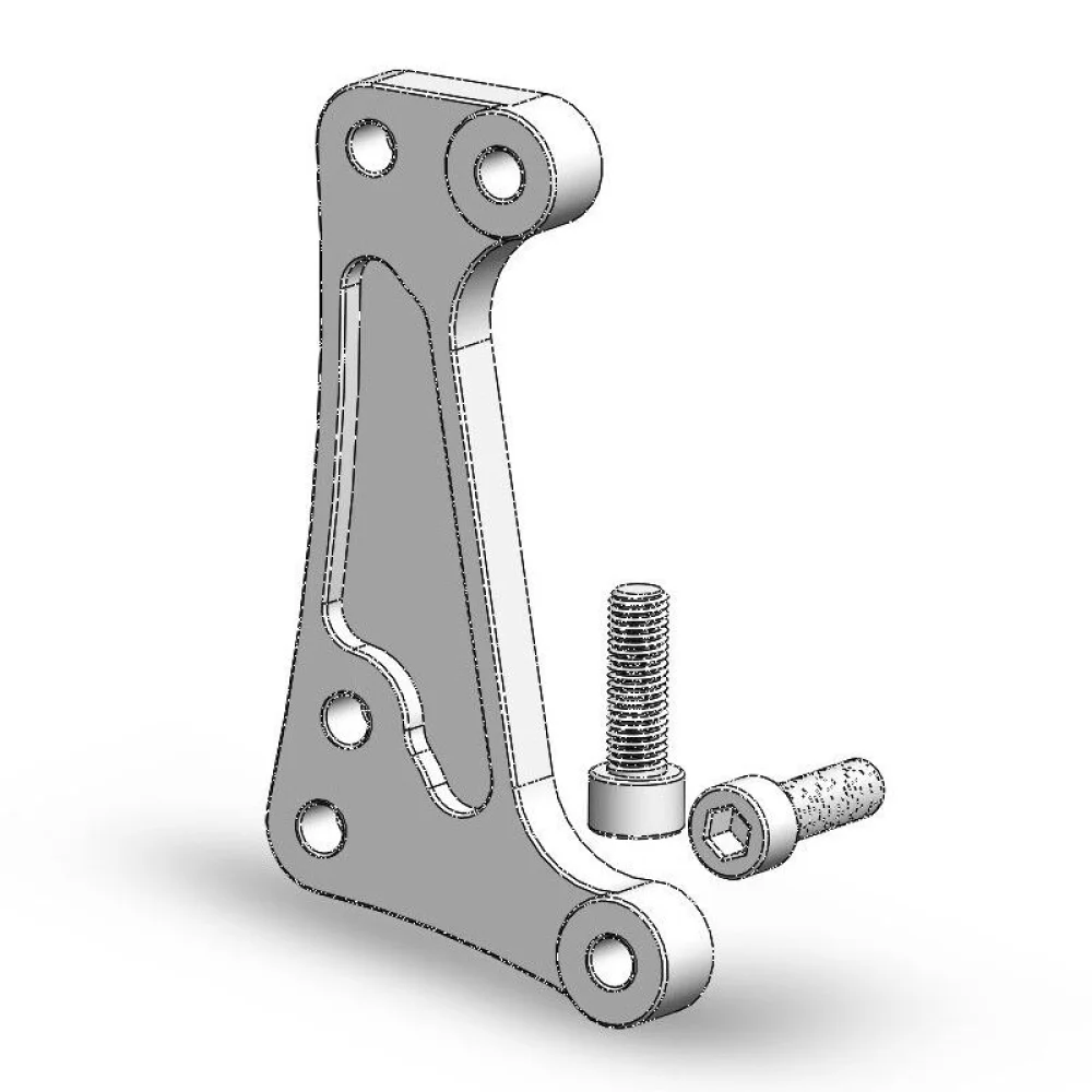 Staffa Adattatore Pinza Freno Anteriore Aluminum Moto Master