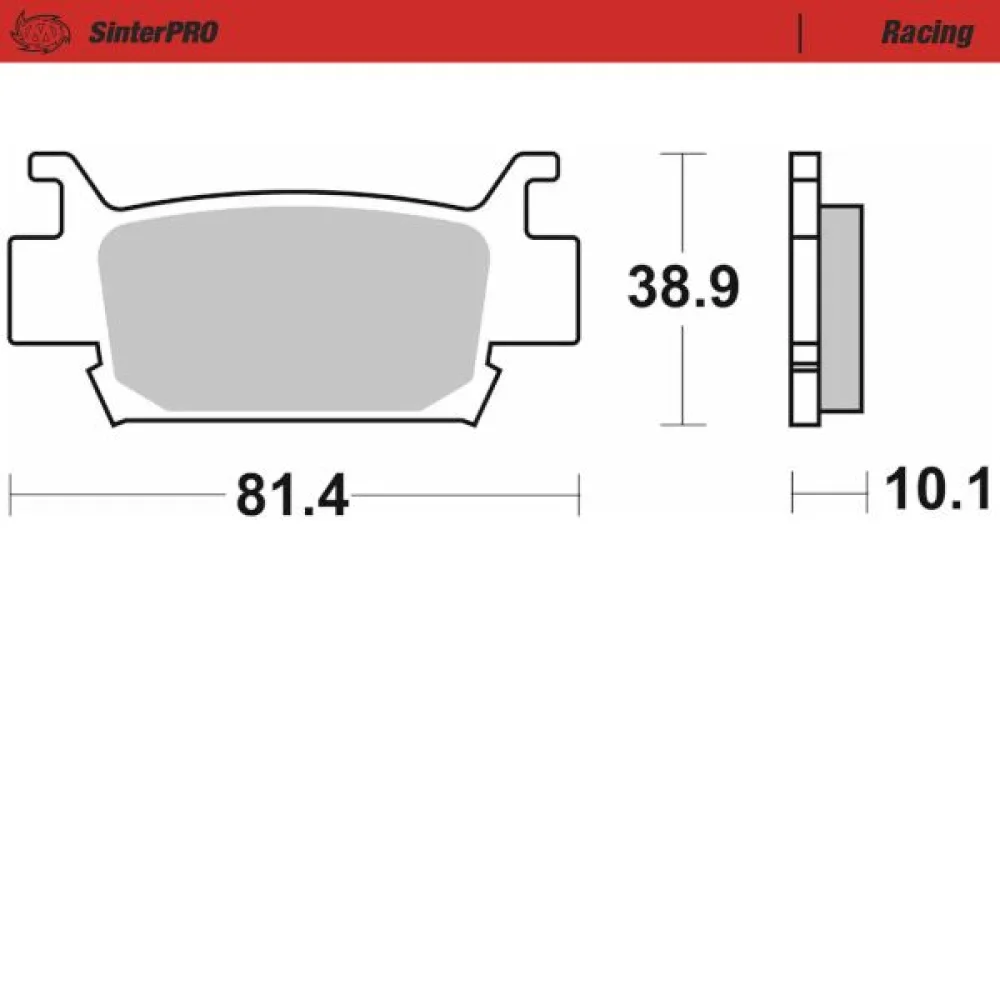 Pastiglie Freno Racing Atv Sintered Metal Moto Master - 3