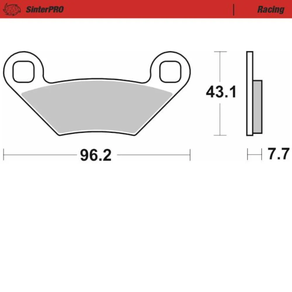 Pasticche Freno Racing Offroad Sintered Metal Moto Master - 3