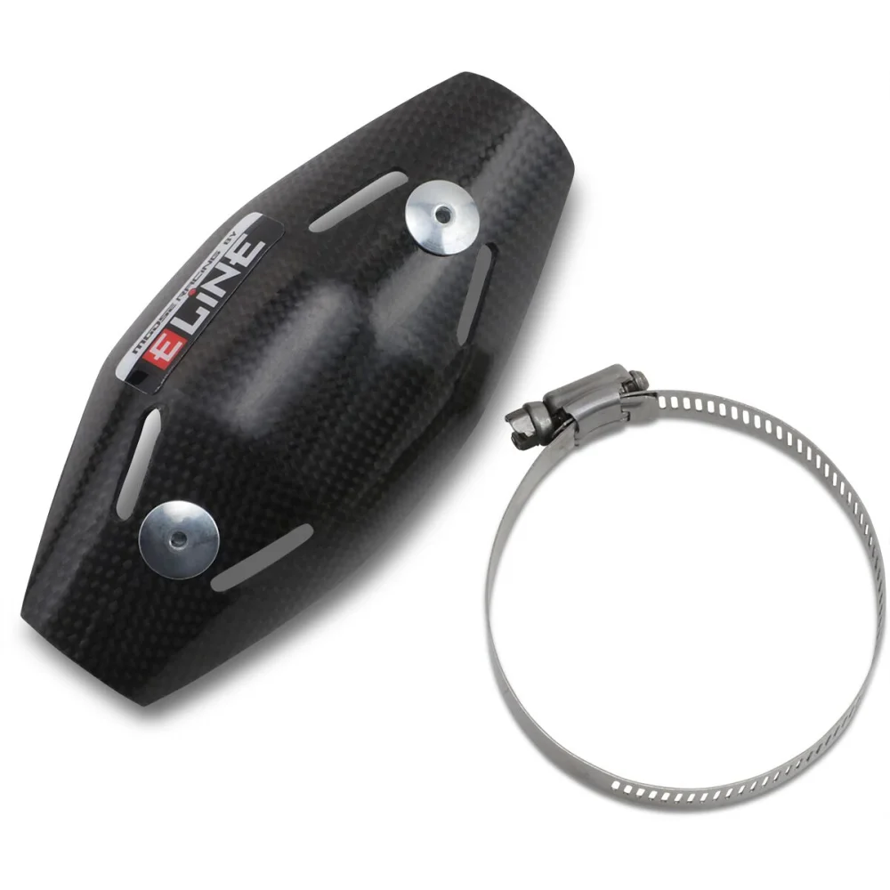 Paracolpi Scarico E Line 4 Tempi Carbon Fiber Black Moose Offroad Hard Parts - 2