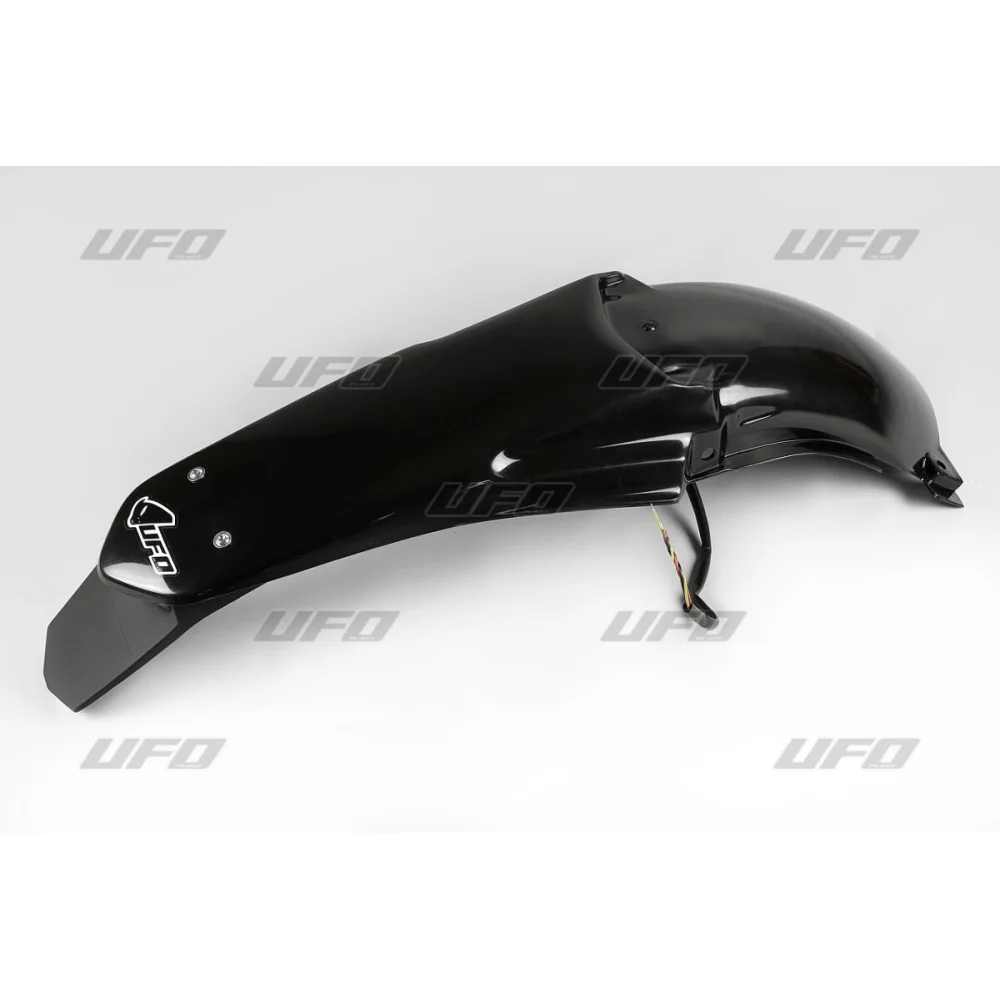 Parafanghi Posteriori Enduro Con Luce Posteriore Plastic Black Ufo